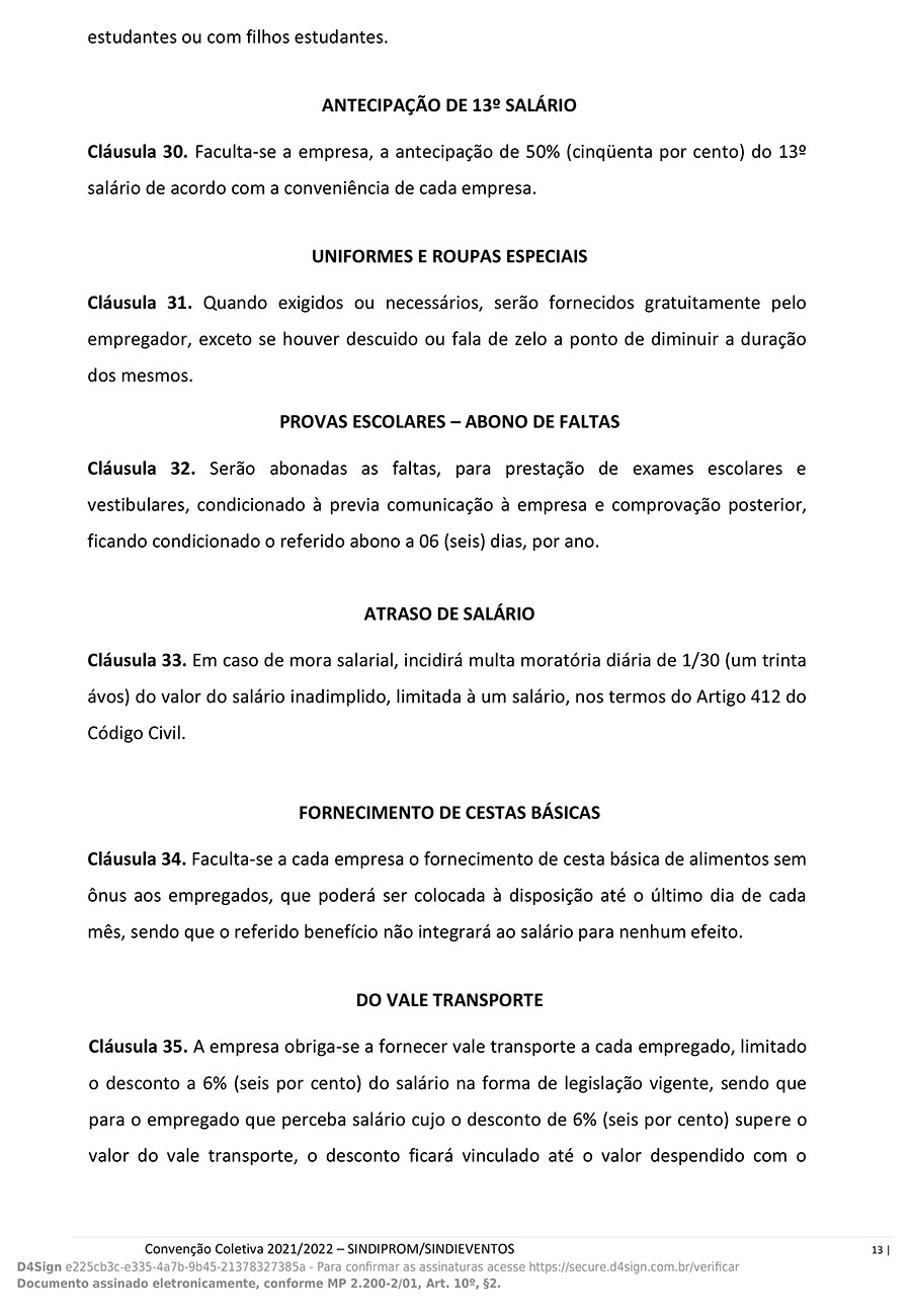 Convenção Coletiva 2021 a 2022 - Pag.13