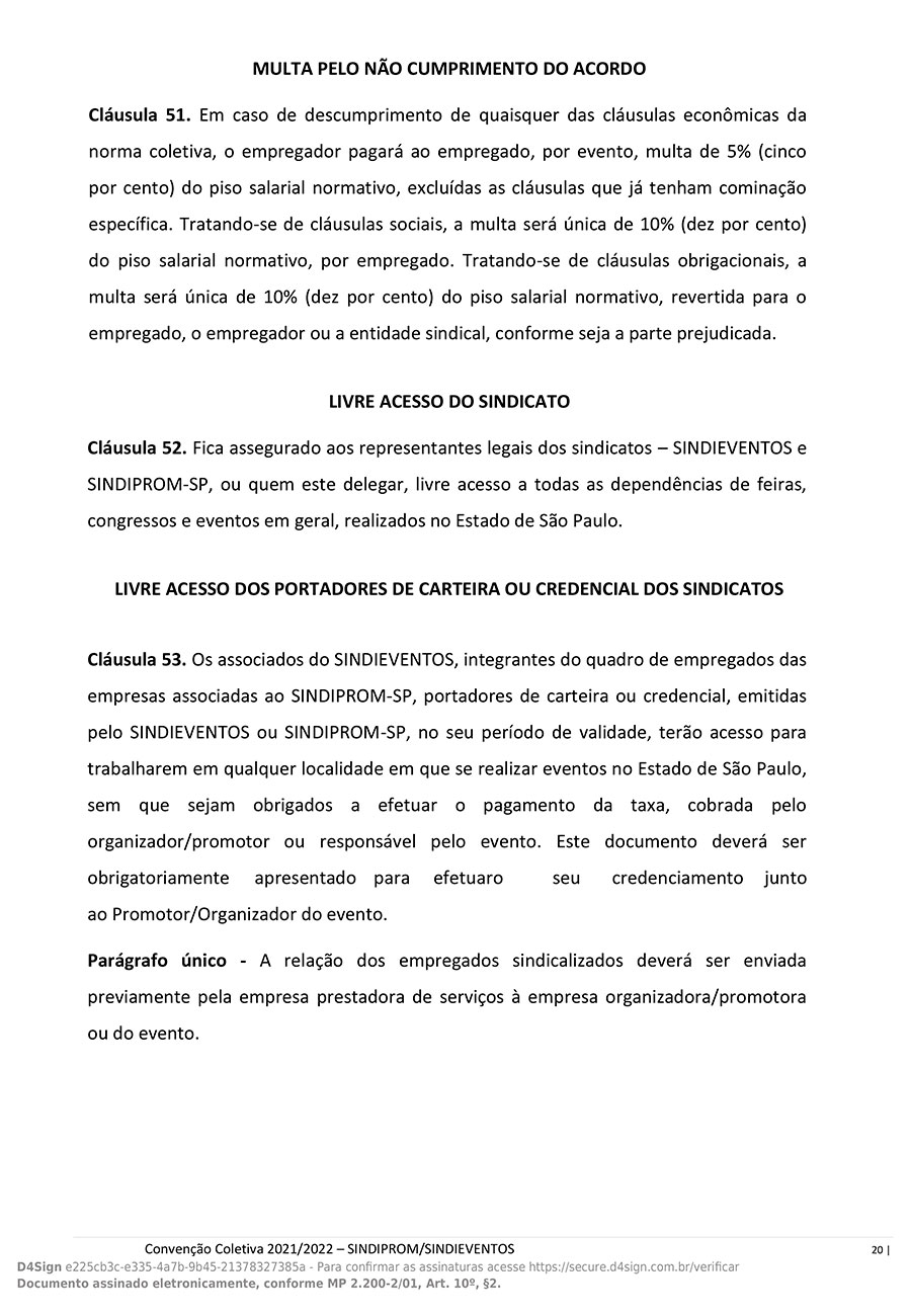 Convenção Coletiva 2021 a 2022 - Pag.20