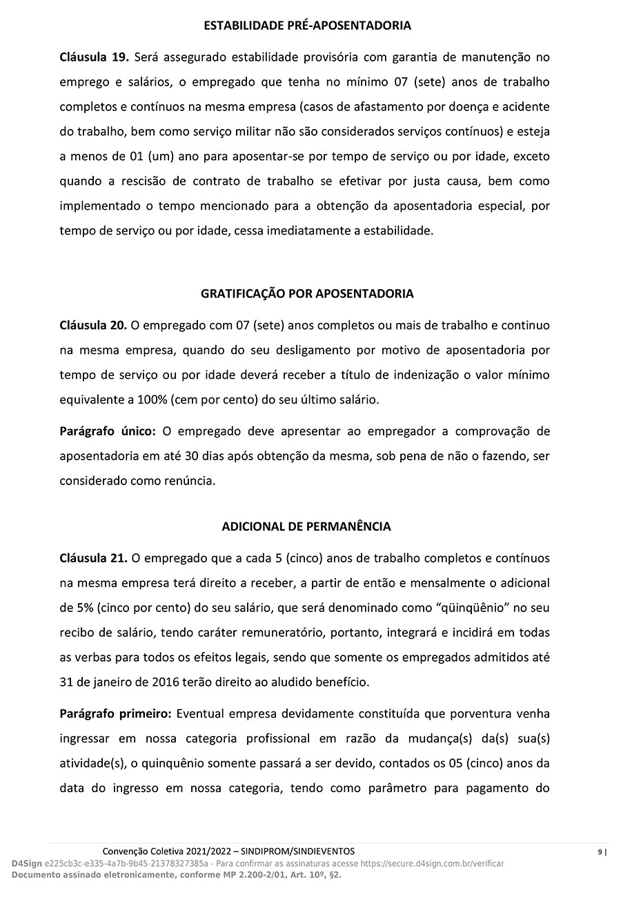 Convenção Coletiva 2021 a 2022 - Pag.9